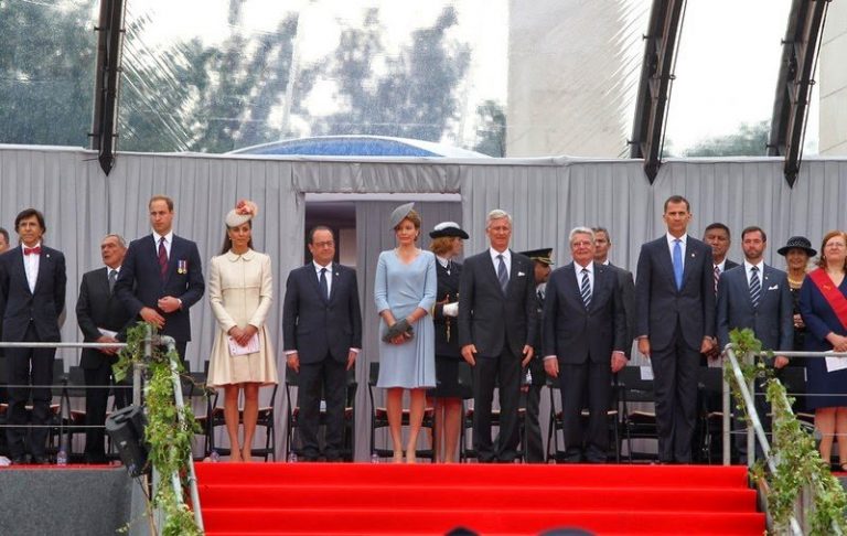 El Rey Felipe VI participó en el Centenario de la I Guerra Mundial en Bélgica