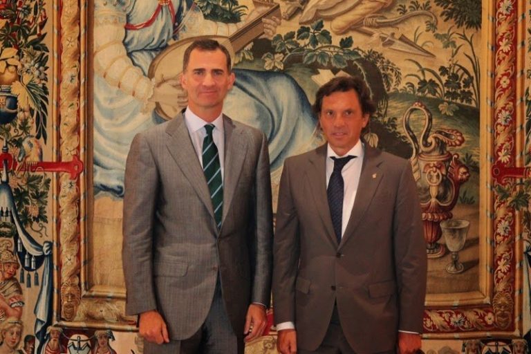 El alcalde de Palma de Mallorca recibido por Felipe VI en La Almudaina