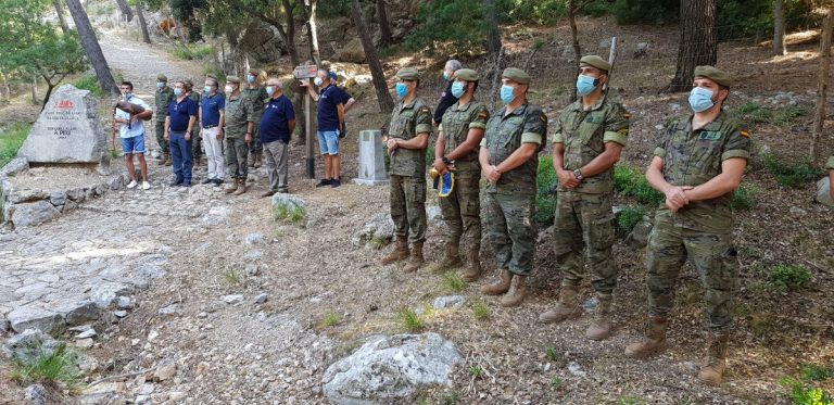Homenaje al soldado Herrero en marcha Des Güell a Lluc a Peu