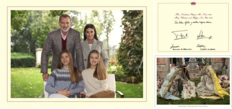 FELICITACIÓN DE NAVIDAD DE SUS MAJESTADES LOS REYES, SU ALTEZA REAL LA PRINCESA DE ASTURIAS Y SU ALTEZA REAL LA INFANTA DOÑA SOFÍA