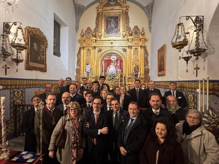 El Delegado Sevillano de la HNME acude como invitado a la Toma de la Nueva Junta de Gobierno de a Divina Pastora Coronada y Santa Marina de Sevilla