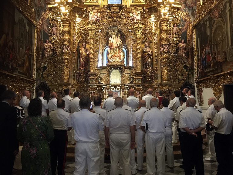 XV ACTO DE HOMENAJE ANUAL A LA VIRGEN DEL BUEN AIRE, PALACIO DE SAN TELMO (SEVILLA)