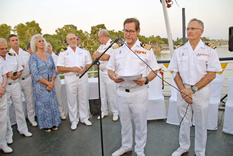 La HMNE participa en los actos de la Armada por la Virgen del Carmen en Sevilla￼