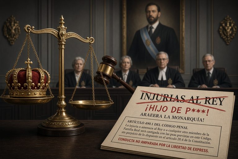 La injuria al rey no deja de ser sancionable